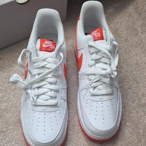 Nike Mens Sneakers - White and Orange